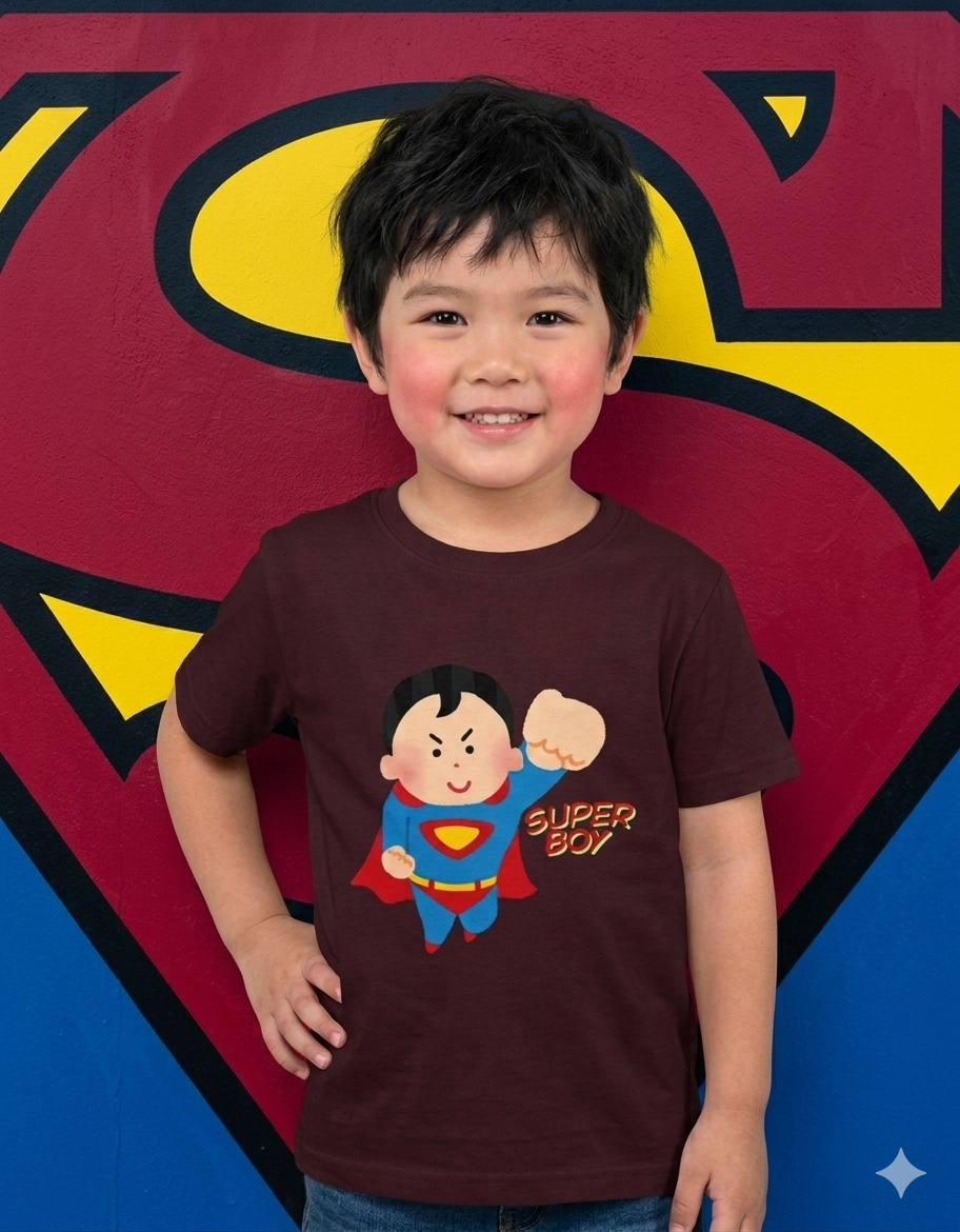 🦸‍♂️ Super Boy Hero - Crew Neck Tee