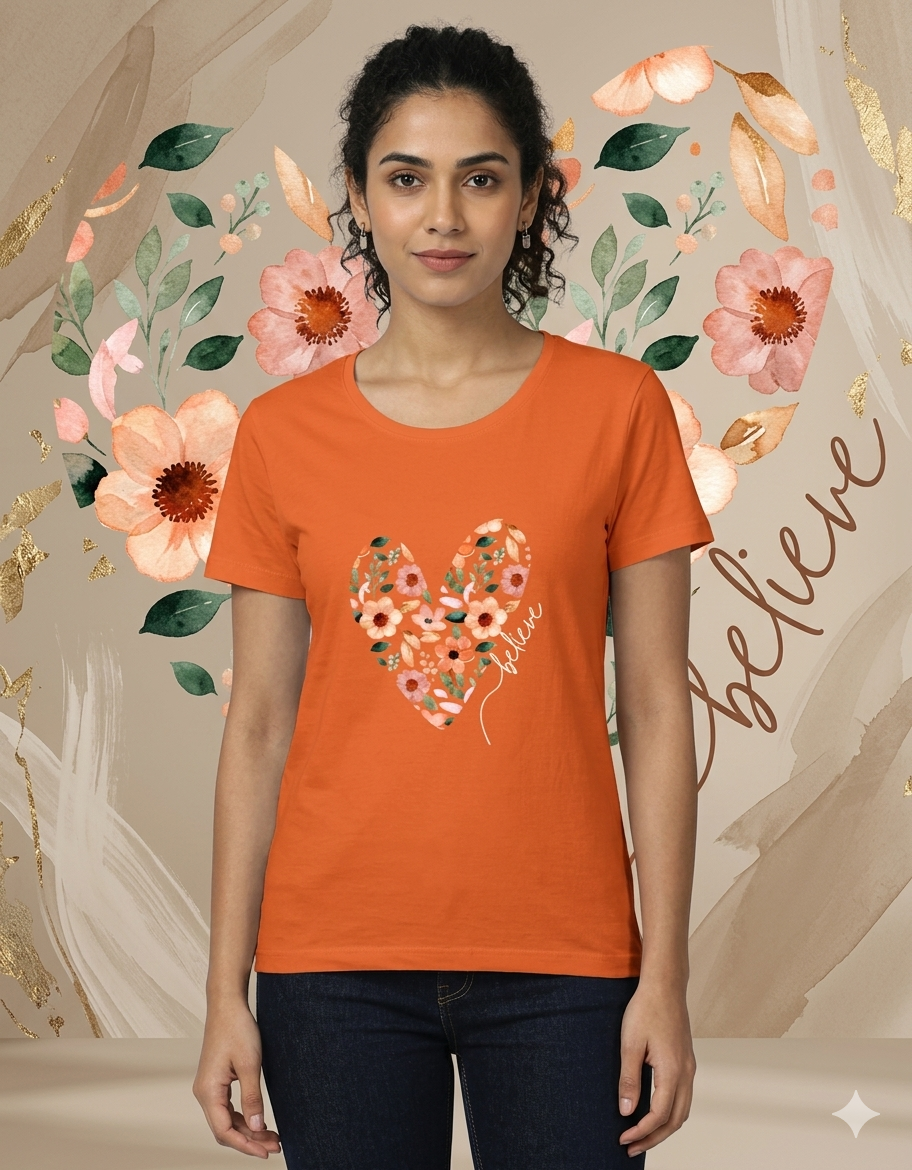 🌸 Believe in Heart – Classic Tee