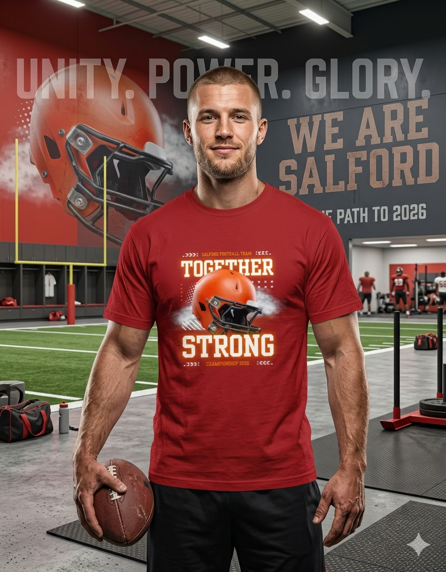 🏈 Together Strong Football - Crew Neck Tee