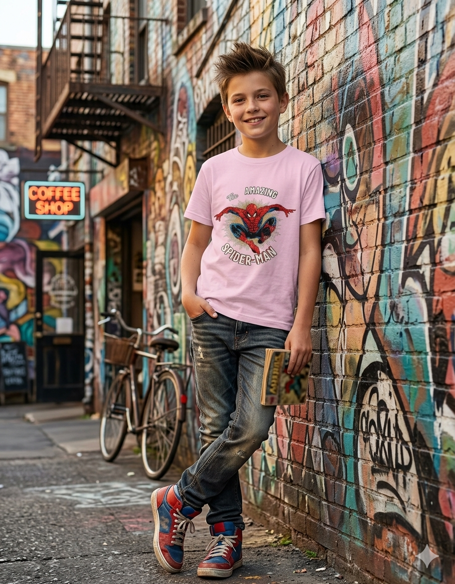 Amazing Spider-Man - Boy's Tee (Ages 5-13)