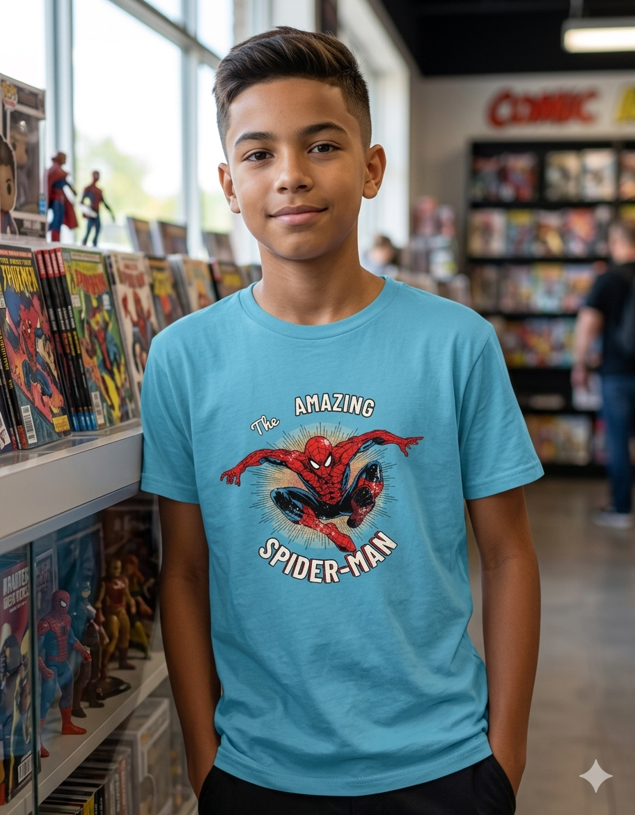 Amazing Spider-Man - Boy's Tee (Ages 5-13)