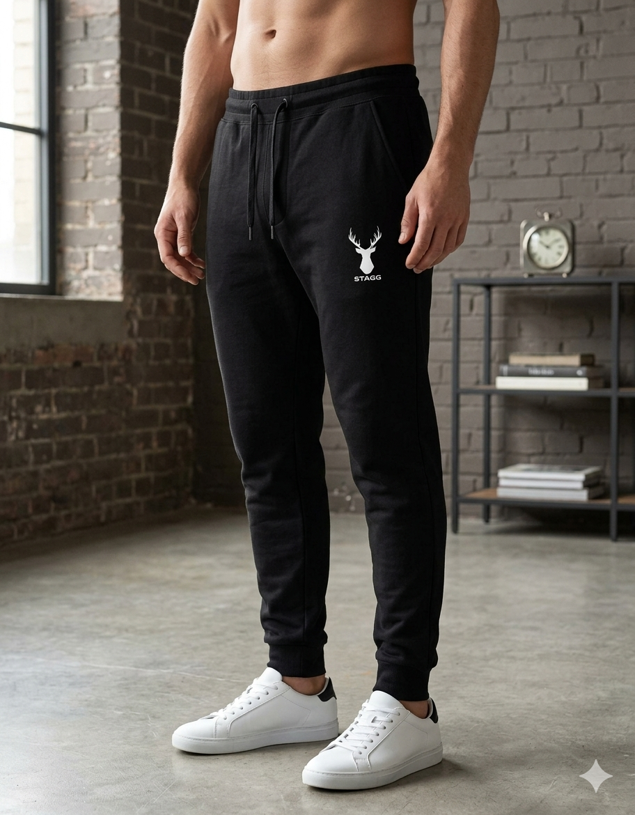 Stagg Everyday Comfort Tapered Grey Unisex Joggers