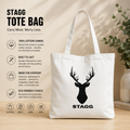 STAGG Cotton Canvas Tote Zipper Bag