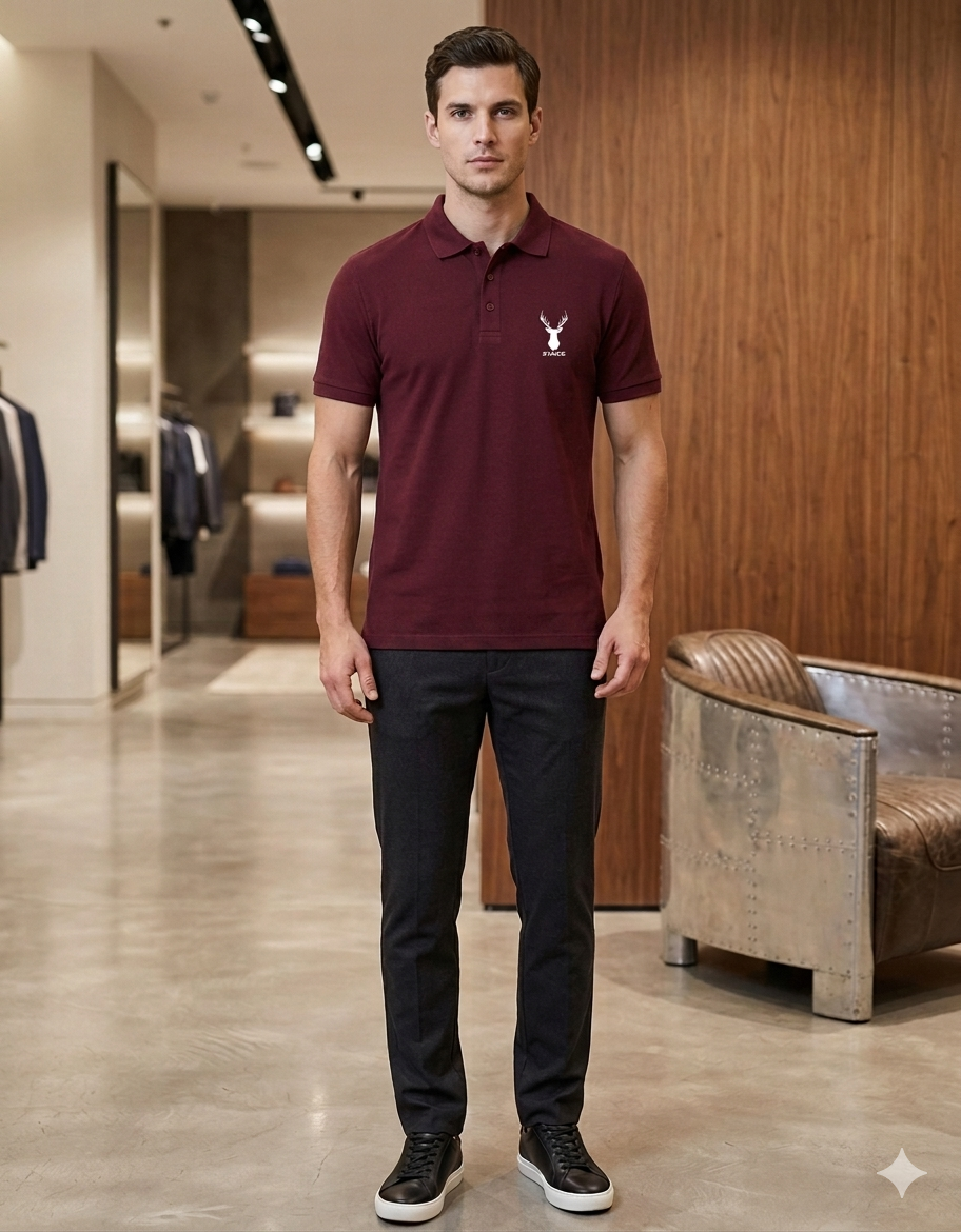 STAGG Heritage Series - Men's Printed Polo Tee