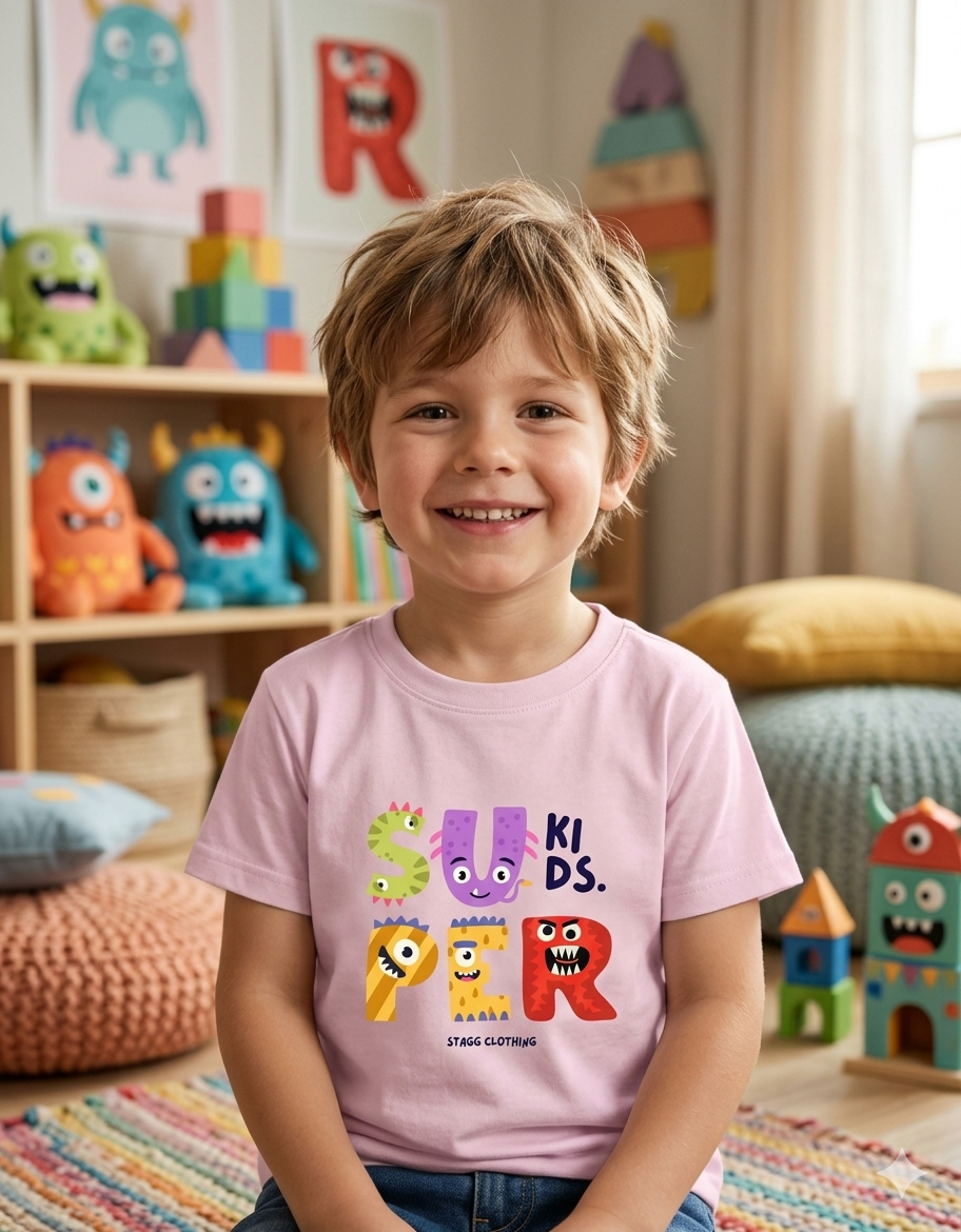 🦖Super Kids Monster - Crew Neck Tee