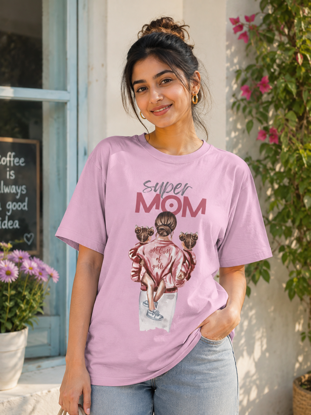 Super Mom - Oversized Tee