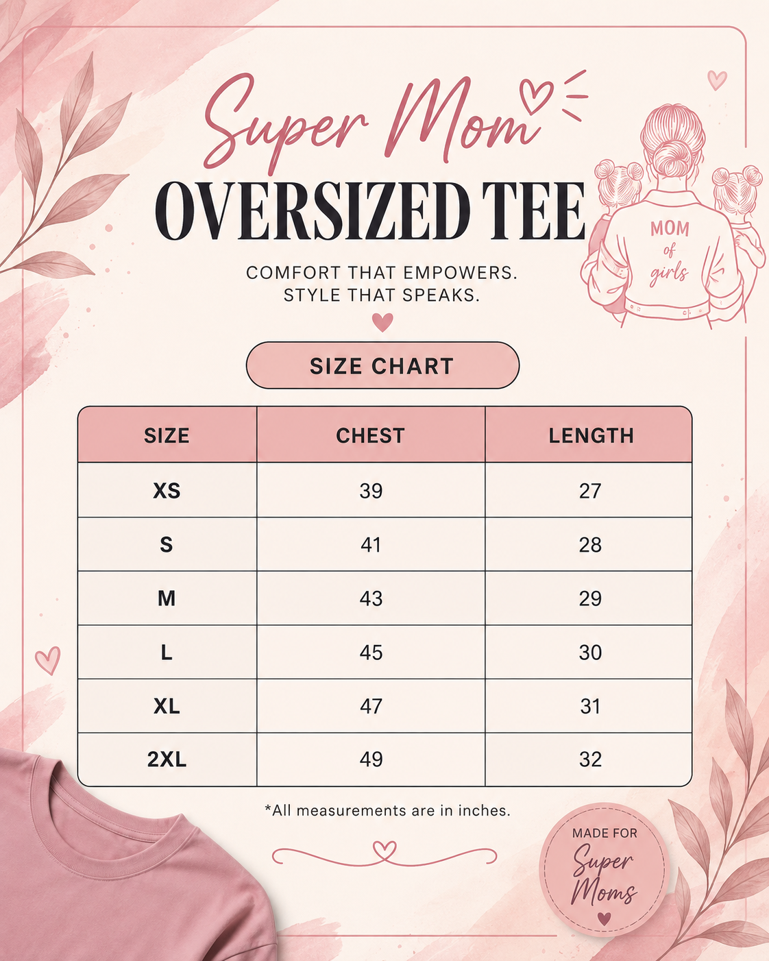 Super Mom - Oversized Tee