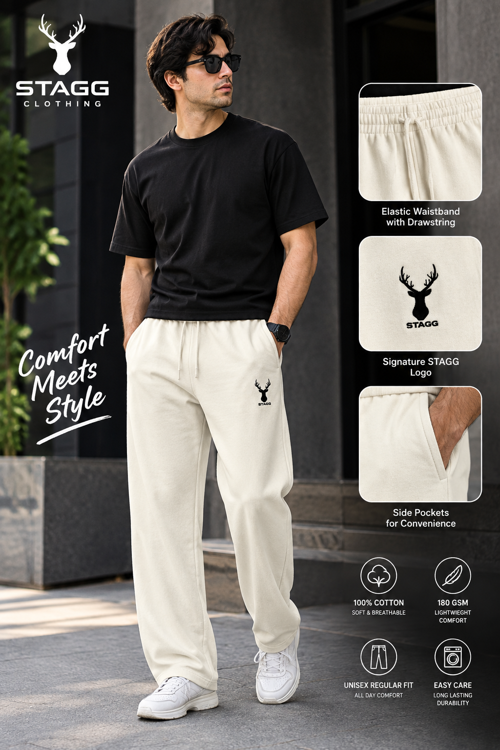 STAGG Essential Comfort Unisex Cotton Sweatpants