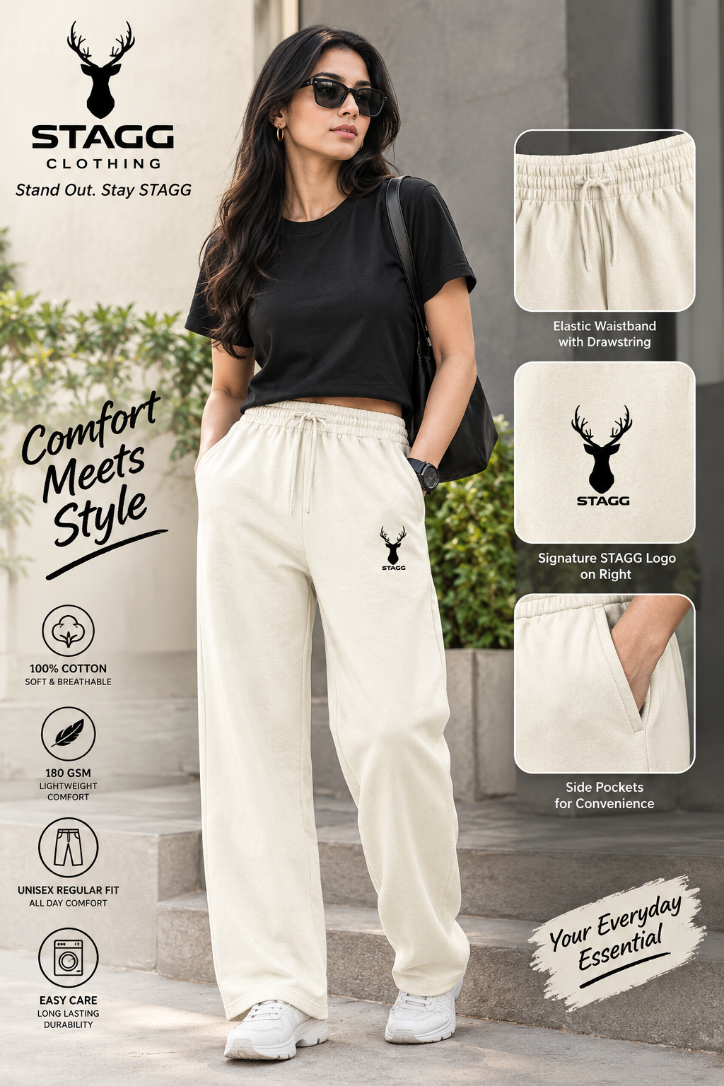 STAGG Essential Comfort Unisex Cotton Sweatpants