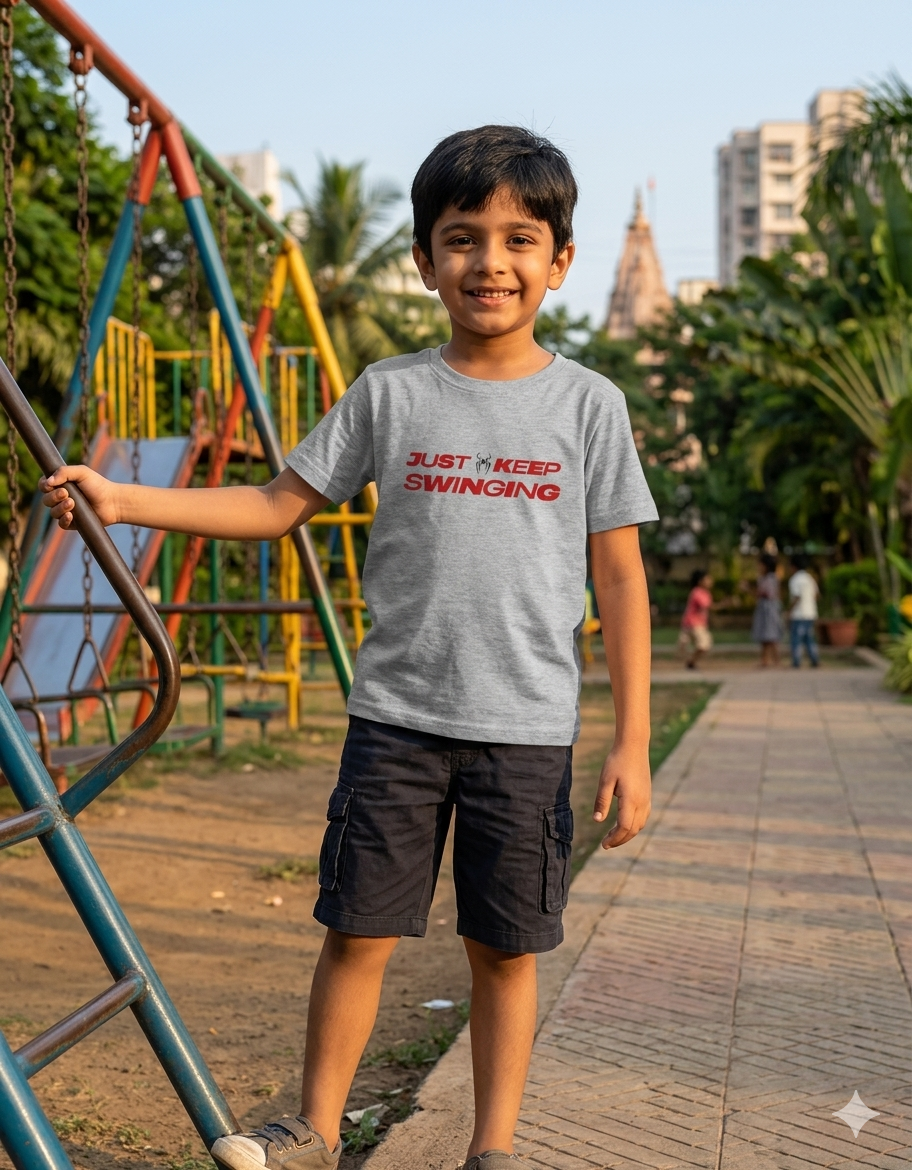 Spider-Man "Just Keep Swinging" - Boy's Tee
