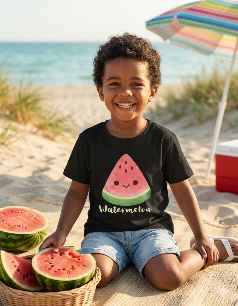 🍉Kids Cute Watermelon - Crew Neck Tee