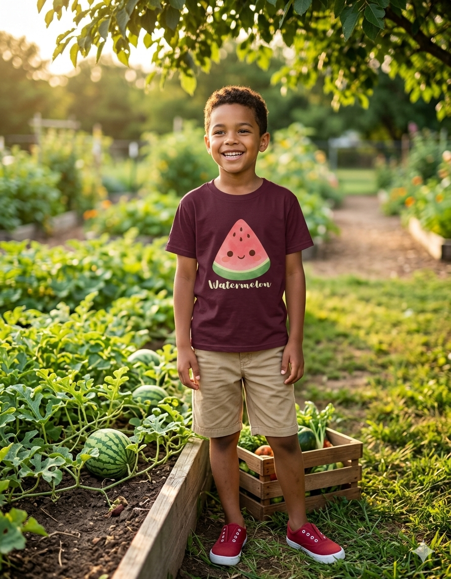 🍉Kids Cute Watermelon - Crew Neck Tee